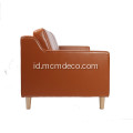 Desain Skandinavia 3 Sofa Kulit Seater